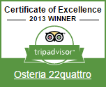 TripAdvisor Certificato di Eccellenza 2013