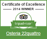 TripAdvisor Certificato di Eccellenza 2014